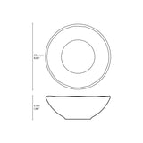 SOUP PLATE BIO STONEWARE Ø 8.86" TOURMALINE