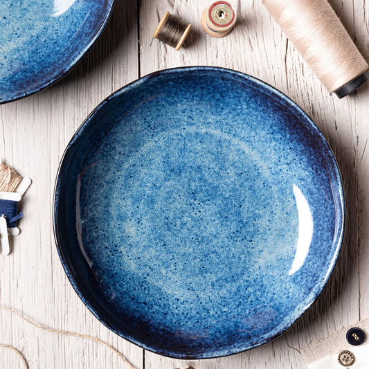 SOUP PLATE BIO STONEWARE Ø 9.84" DENIM