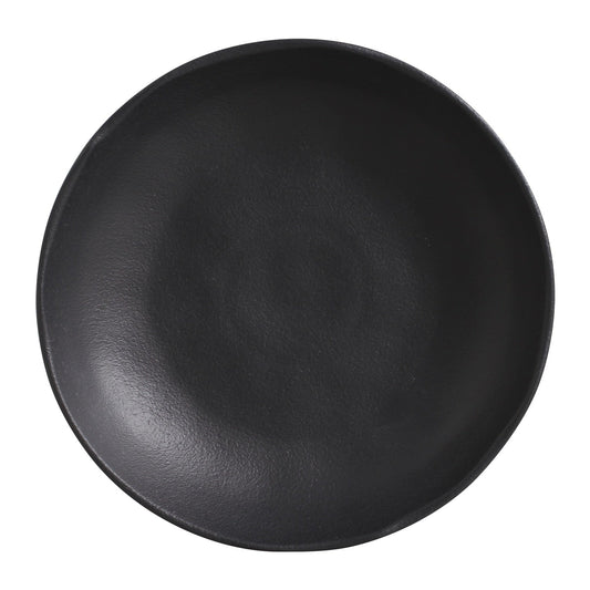 SOUP PLATE BIO STONEWARE Ø 9.84" MATTE BLACK