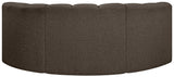 Arc - Boucle Fabric 3 Piece Modular U-Shaped Sofa