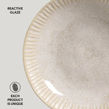 LINHAS SOUP PLATE STONEWARE Ø 8.86" LATTE