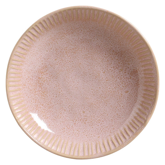 LINHAS SOUP PLATE STONEWARE Ø 8.86" LITCHI