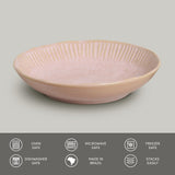 LINHAS SOUP PLATE STONEWARE Ø 8.86" LITCHI