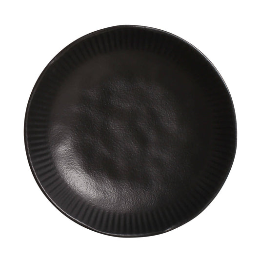 LINHAS SOUP PLATE STONEWARE Ø 8.86" MATTE BLACK