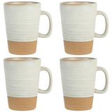 Gibson Elite Dreamweaver 4-Pack Terracotta Reactive 17oz Mug Set