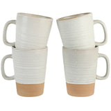 Gibson Elite Dreamweaver 4-Pack Terracotta Reactive 17oz Mug Set
