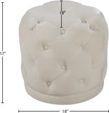 Harper Velvet Upholstered Stool
