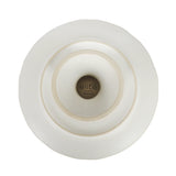 Gibson Elite Vista Rossio - Made in Portugal - 10.6 Inch White Ceramic Cake Stand, Pedestal Dessert Stand with Scalloped Rim, Cupcake Stand