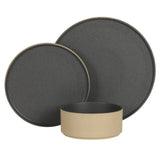 Gibson Elite Villa Amadora - Made in Portugal - 12 Piece Dinnerware Set for 4, Stoneware Plates and Bowls Sets,Dinner Plates, Salad Plates, Cereal Bowls