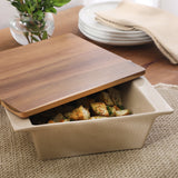 Gibson Elite 2Qt Stoneware Baking Dish with Lid