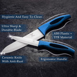 5-Piece Ceramic Knife Set with Fruit Peeler