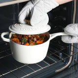 Crock-Pot 3 Qt Enamel Cast Iron Sauce Pan W/Lid
