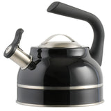 Kenmore Elite Costner 2.3-Quart Stainless Steel Tea Kettle w/ Encapsulated Base & Bakelite Handle