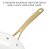 Martha Stewart Lockton 10-Piece Heavy Gauge Aluminum Cookware Set w/ Ceramic Non-Stick Interior