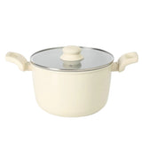 Gibson Home Barnsdall 10 Piece Premium PFA Free Ceramic Nonstick Pots and Pans Aluminum Cookware Set W/ Kitchen Tools - Lin