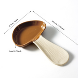 Mushroom Ceramic Spoon Rest Kitchen Utensil Holder