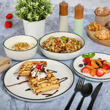 Gibson Home Oslo 8-Piece Porcelain 10.5" Dinner Plate Set