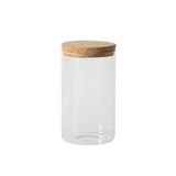 Sur La Table Kitchen Essentials Rue Lumiere 4-Piece Handmade Glass Canister Set with Airtight Cork Lids, Clear – 57 oz, 45 oz, 34 oz & 25 oz, Food Storage Jars, Dishwasher Safe, Pantry Organization