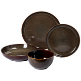 Gibson Elite Edwina 16-Piece Double Bowl Stoneware Dinnerware Set