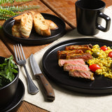Gibson Home Canyon Crest 12-Piece Stackable Matte Melamine Dinnerware Set