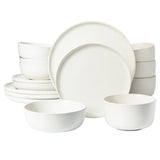 Gibson Elite James Street 16-Piece Reactive Stoneware Double Bowl Dinnerware Set
