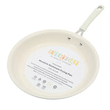 Martha Stewart Everyday Charlemont 12-Inch Linen Aluminum Fry Pan