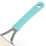 Martha Stewart Everyday Charlemont 10-Inch Teal Aluminum Square Griddle