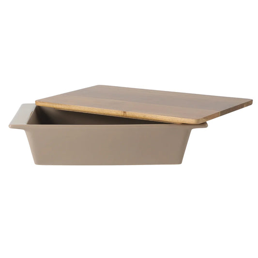 Gibson Elite Stoneware Baking Dish 2.75QT Lid