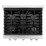 ZLINE 30"Paramount Dual Fuel Range DuraSnow® Stainless Steel SDRS-30