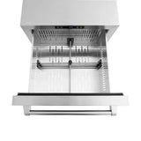 ZLINE 24" Touchstone 168 Can Outdoor-Rated Dual Refrigerator Drawer, Stainless Steel, RDSO-ST-24