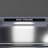 ZLINE 30" Panel Ready Built-In Bottom Freezer Refrigerator,Water Dispenser, Ice Maker,Graphite Gray, Matte Black GRBIVZ-30-MB