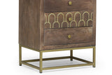 VARIN 17" Rustic Modern Nightstand