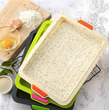 Reusable Square Silicone Baking Pan Nonstick Mold