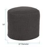 Tall Pouf Sterling Charcoal