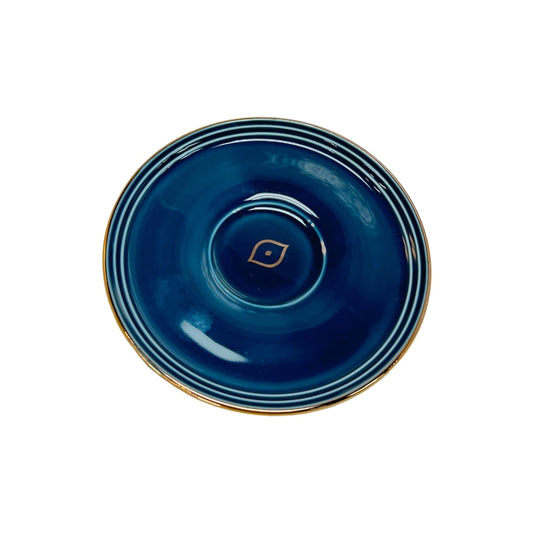 Blue Evil Eye Coffee Cups & Saucers Set of 6