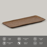 RECTANGULAR PLATTER MEDIUM ORGANIC STONEWARE Ø 12.99x5.12" DIJON