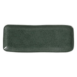 RECTANGULAR PLATTER MEDIUM ORGANIC STONEWARE Ø 12.99x5.12" GREENERY