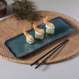 RECTANGULAR PLATTER MEDIUM ORGANIC STONEWARE Ø 12.99x5.12" OCEANO