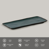 RECTANGULAR PLATTER MEDIUM ORGANIC STONEWARE Ø 12.99x5.12" OCEANO