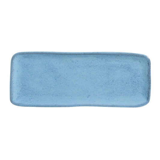 RECTANGULAR PLATTER MEDIUM ORGANIC STONEWARE Ø 12.99x5.12" BREEZE