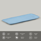 RECTANGULAR PLATTER MEDIUM ORGANIC STONEWARE Ø 12.99x5.12" BREEZE