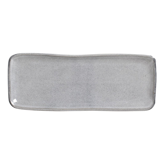 RECTANGULAR PLATTER MEDIUM ORGANIC STONEWARE Ø 12.99x5.12" DUST