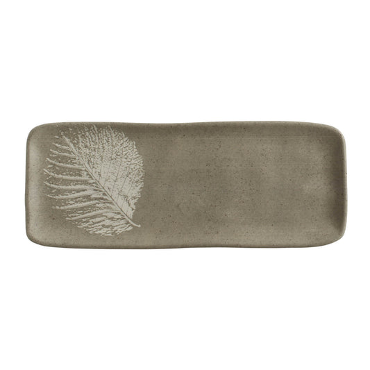 RECTANGULAR PLATTER MEDIUM ORGANIC STONEWARE Ø 12.99x5.12" SEIVA
