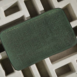 RECTANGULAR PLATTER MEDIUM JUTA Ø 10.63x6.3" GREENERY