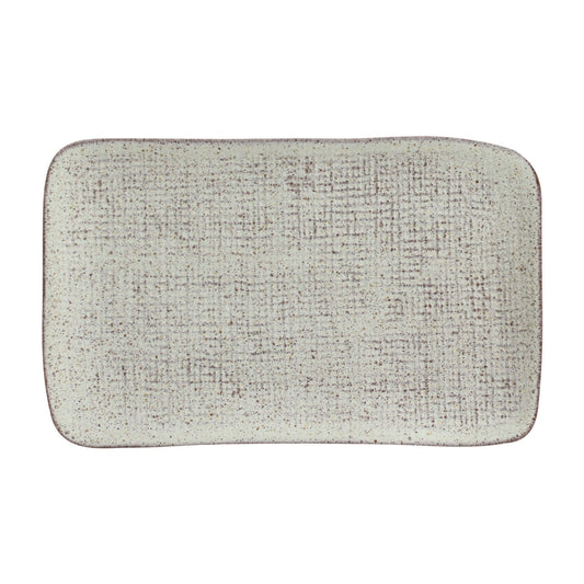 RECTANGULAR PLATTER MEDIUM JUTA Ø 10.63x6.3" PISTACHE