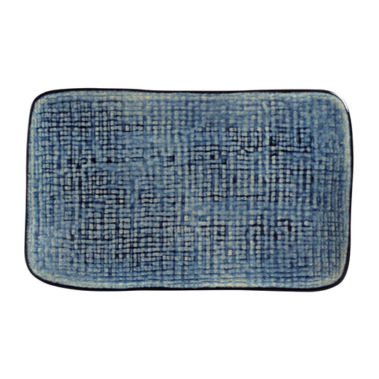 RECTANGULAR PLATTER MEDIUM JUTA Ø 10.63x6.3" DENIM