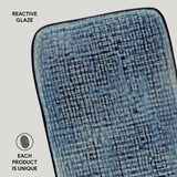 RECTANGULAR PLATTER MEDIUM JUTA Ø 10.63x6.3" DENIM