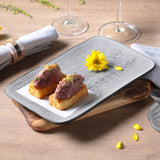 RECTANGULAR PLATTER MEDIUM JUTA Ø 10.63x6.3" DUST