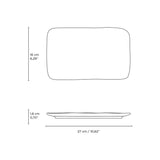 RECTANGULAR PLATTER MEDIUM JUTA Ø 10.63x6.3" DUST
