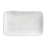 RECTANGULAR PLATTER MEDIUM JUTA Ø 10.63x6.3" NEW WHITE